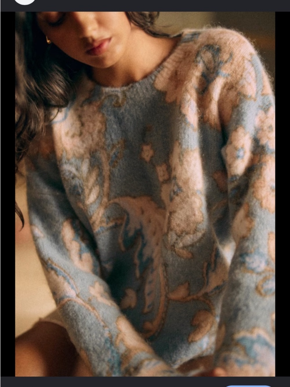 Sézane Hélène Jumper Size Small Wool Blend Knit Sweater Relaxed Fit French Chic - Picture 2 of 12